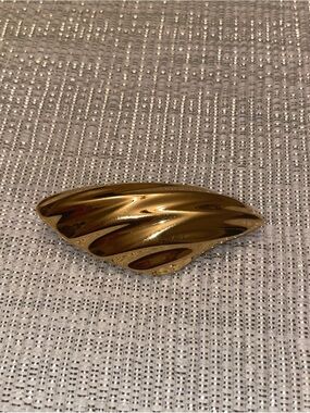 Monet Gold-Tone Swirl Brooch